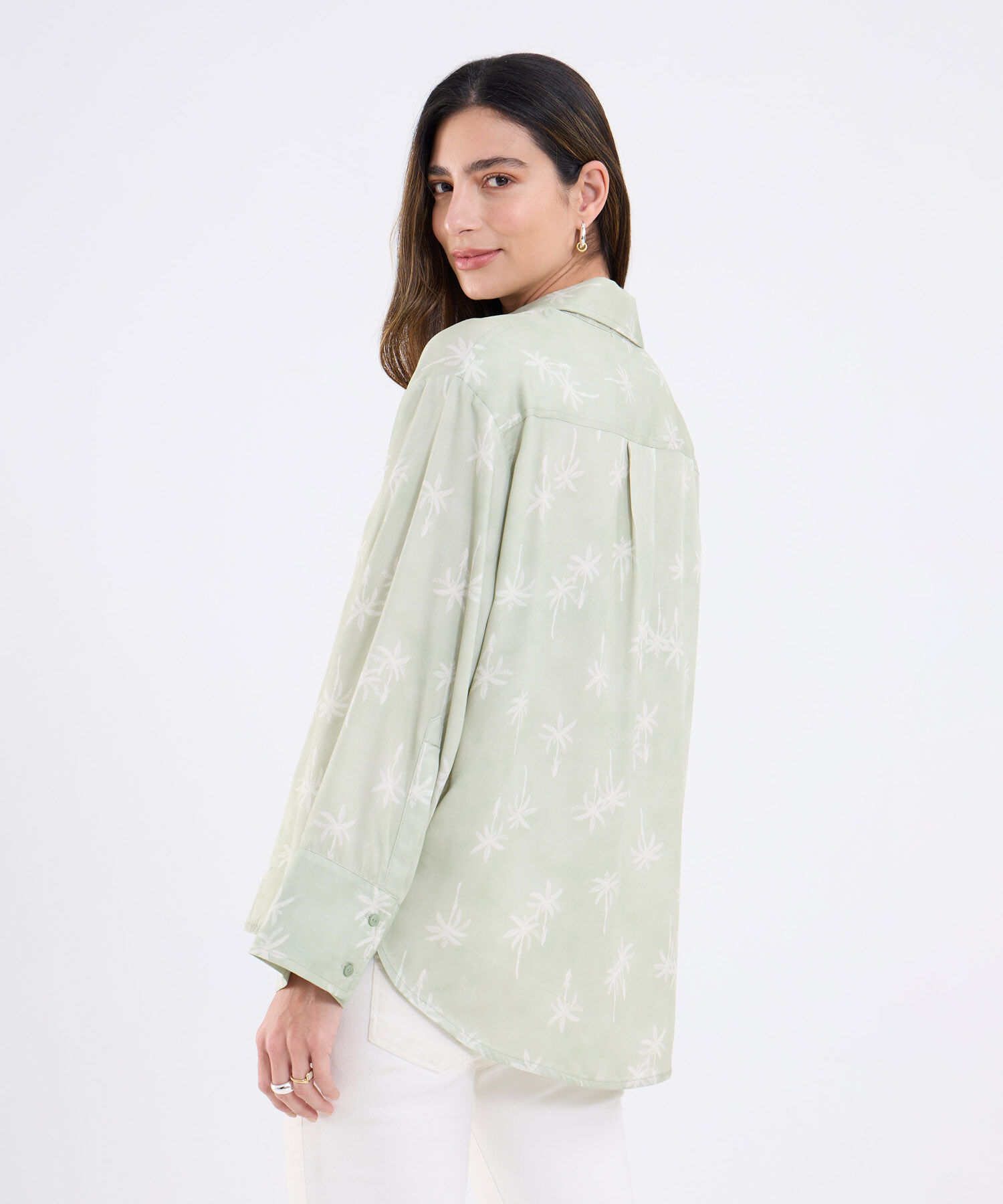 Camisa Estampada Manga Larga