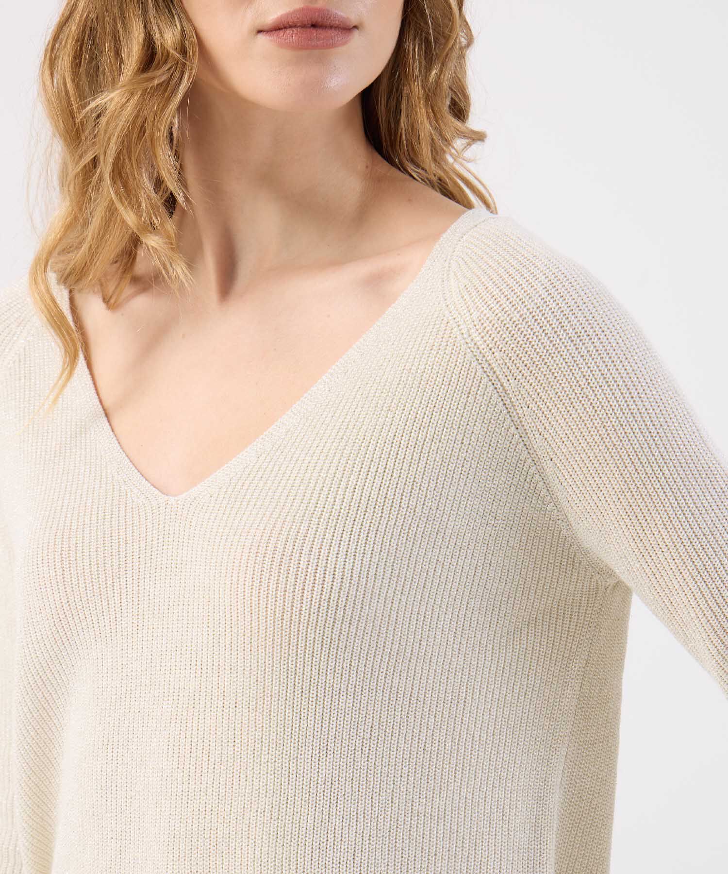 Saco Fino Tejido Cuello V Elegante Para Mujer