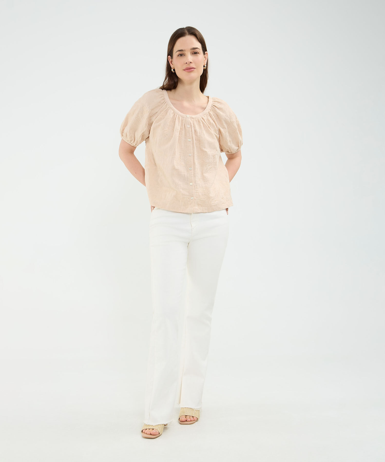 Blusa con Bordado Botánico