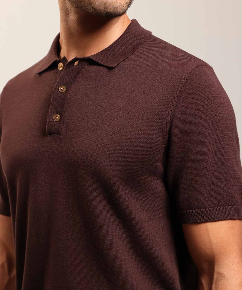 Polo De Punto Manga Corta Estilo Cl&aacute;sico Para Hombre