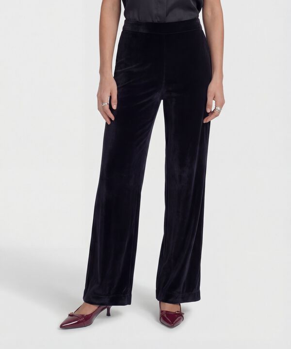 Pantalon Con Textura Unicolor  image number null