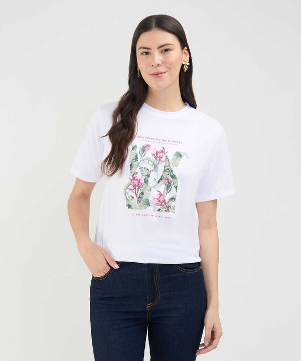 Camiseta Estampado Bot&aacute;nico image number null