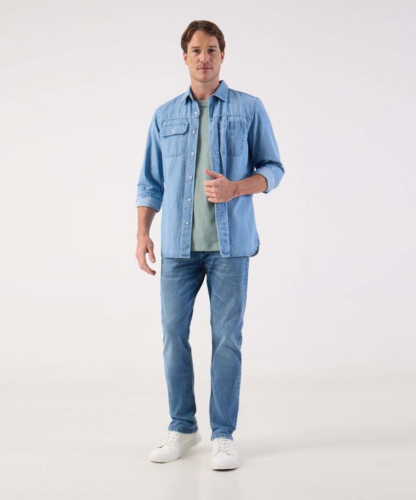 Camiseta de Algod&oacute;n B&aacute;sico para Hombre con Estampado