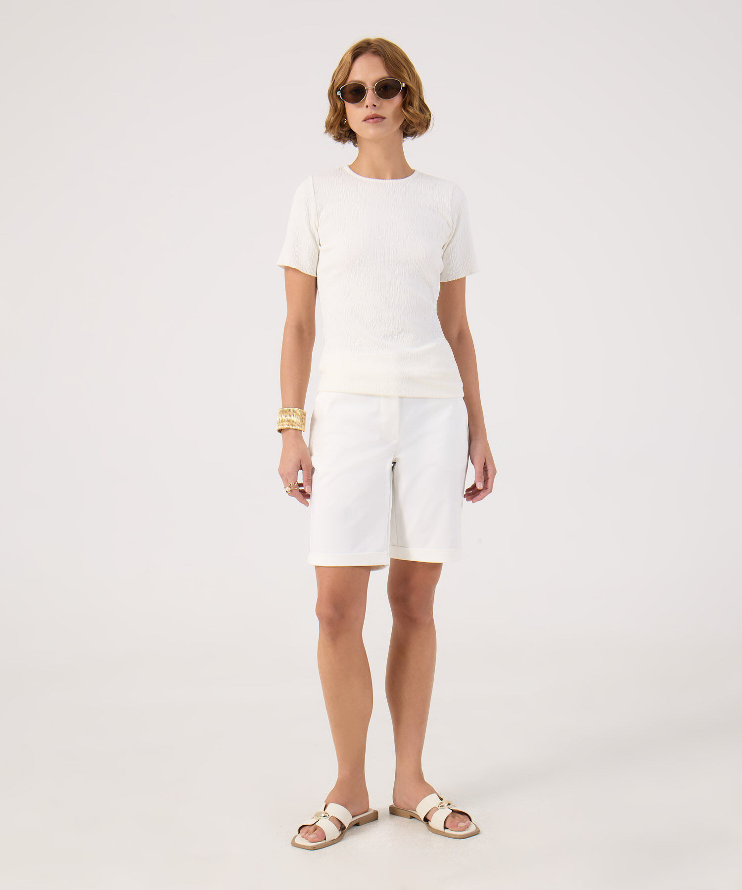 Bermuda unicolor con prense 