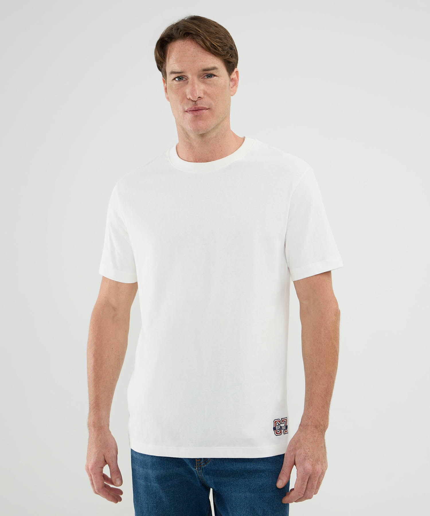 Camiseta Con Bordado Para Hombre