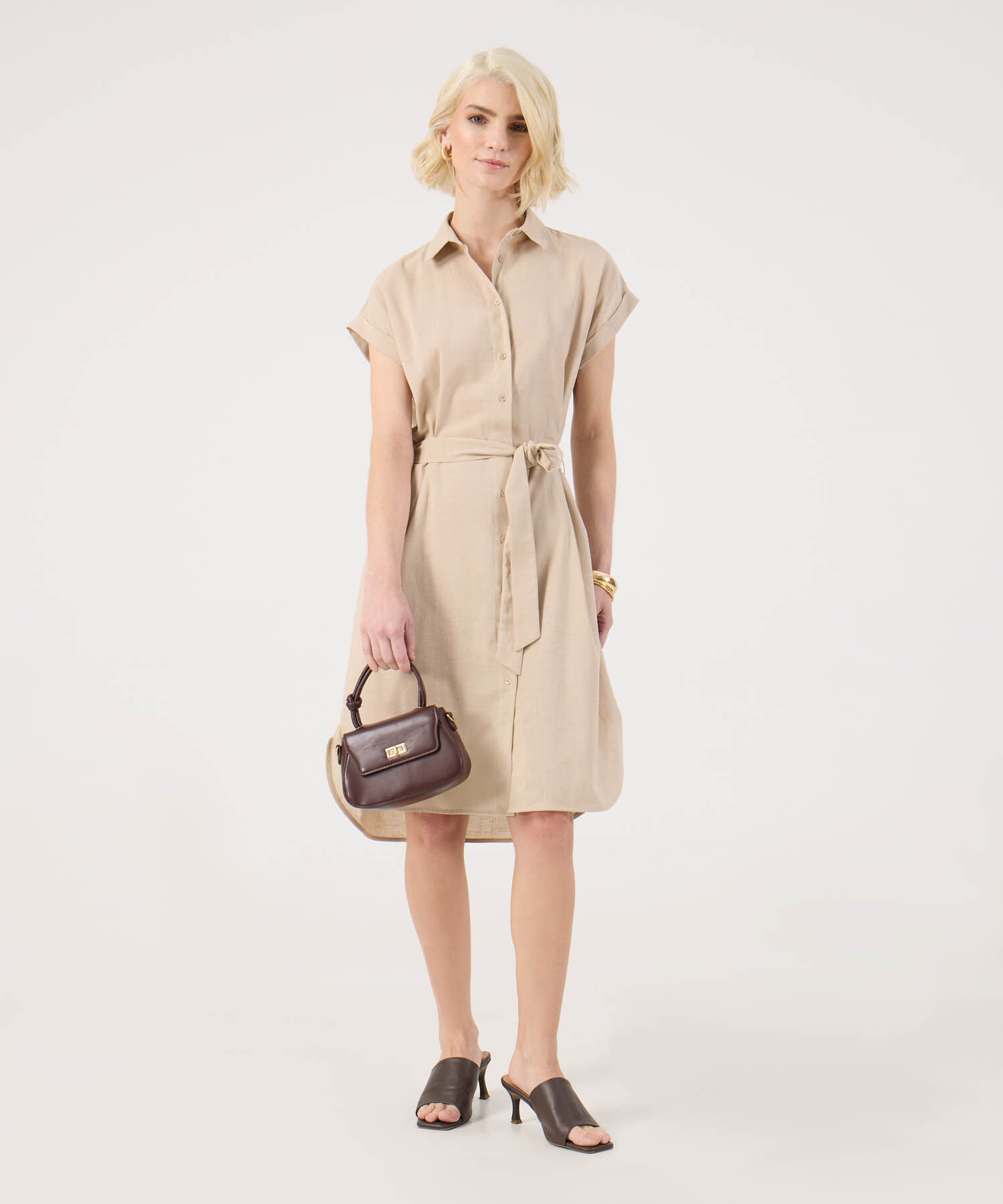 Vestido Camisero Unicolor