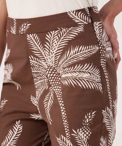 Pantalon capri estampado  image number null