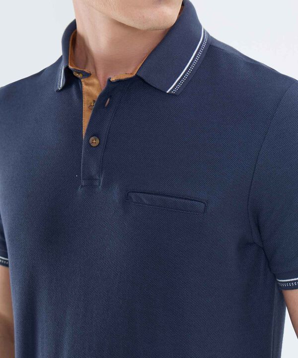 Polo Unicolor Para Hombre
