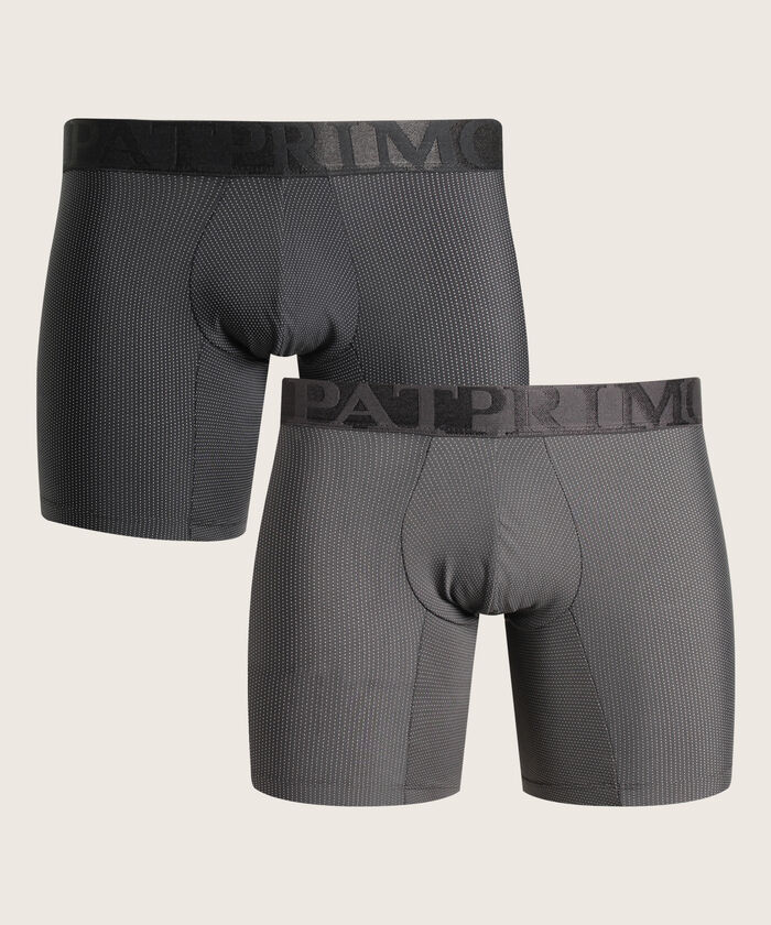 Boxer Pack X2 Medio Microfibra Unicolor