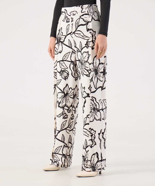 Pantalon Estampado Con Prense image number null
