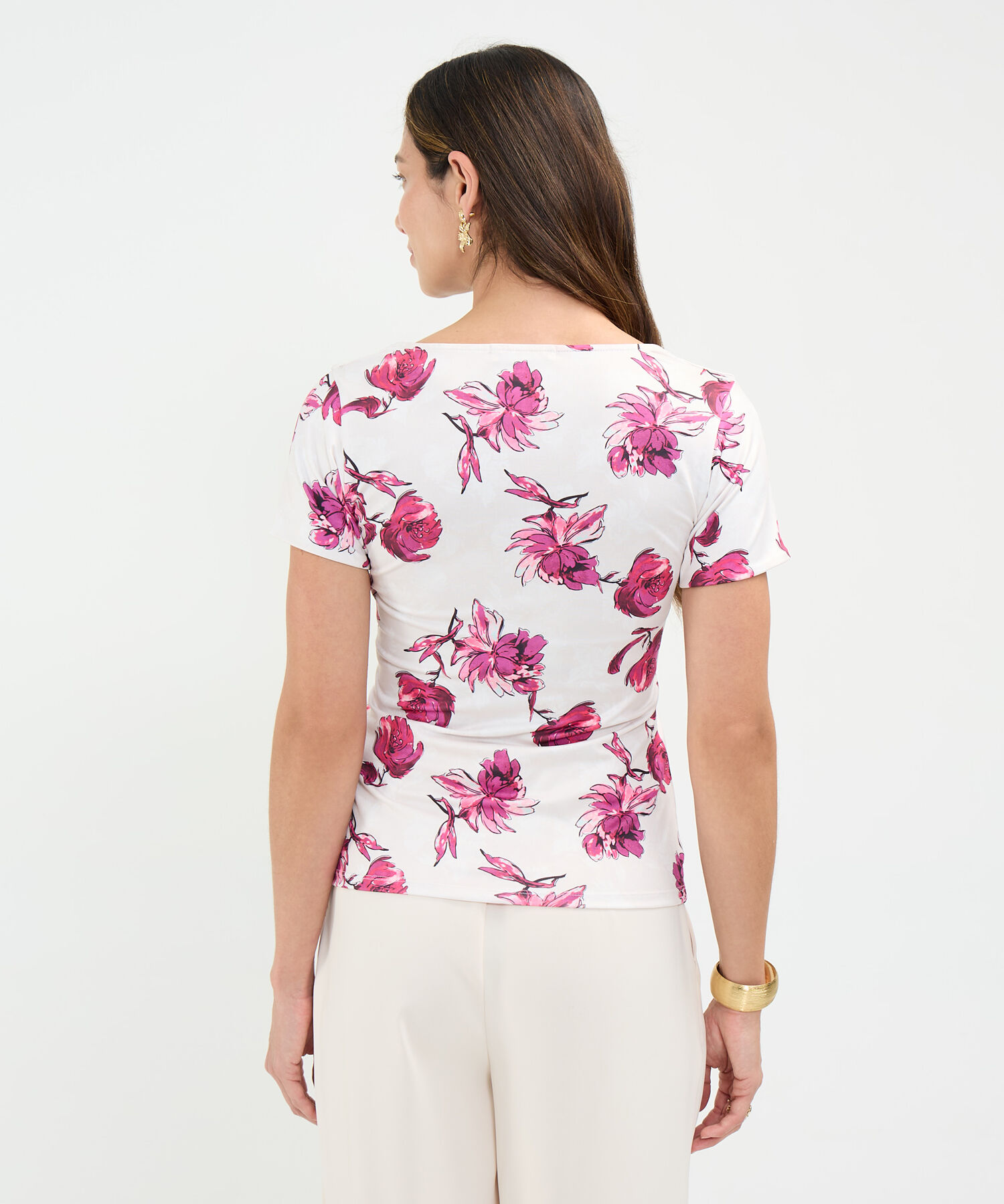 Camiseta Estampado Floral