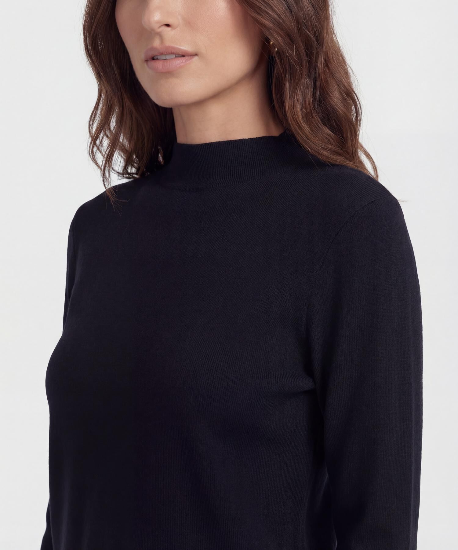 Saco Tejido Cuello Alto para Mujer