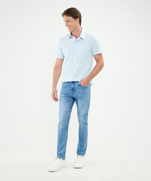 Polo Unicolor Cuello Maquina