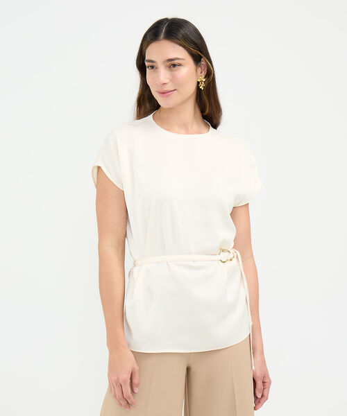 Blusa con Cinturón image number null