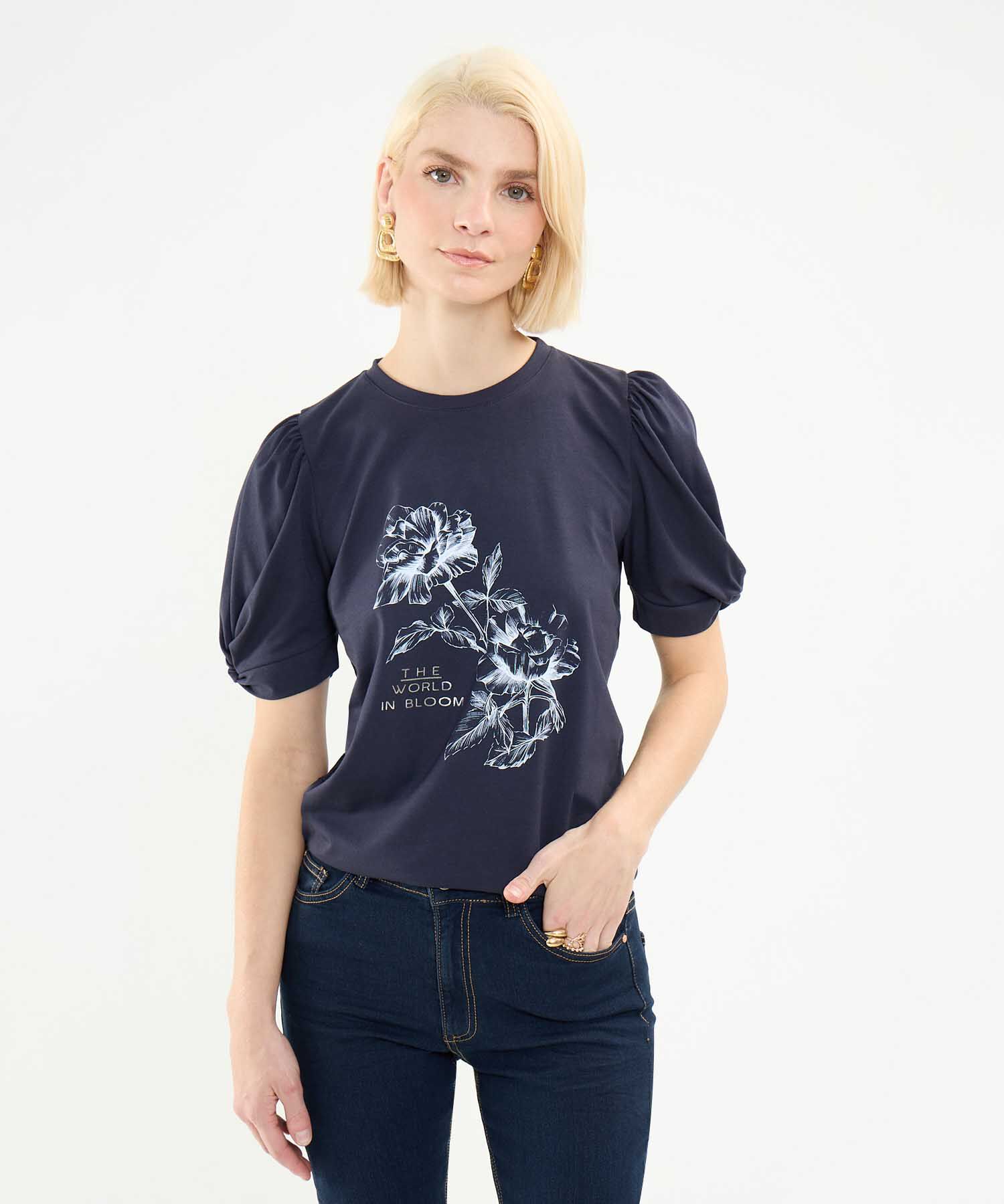 Camiseta Estampado Floral