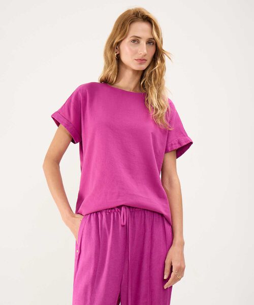 Blusa en Efecto Lino image number null