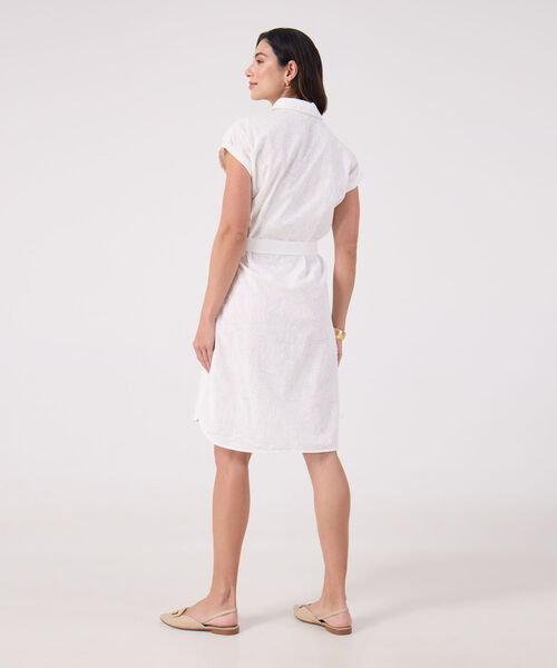 Vestido Estampado Manga Corta 