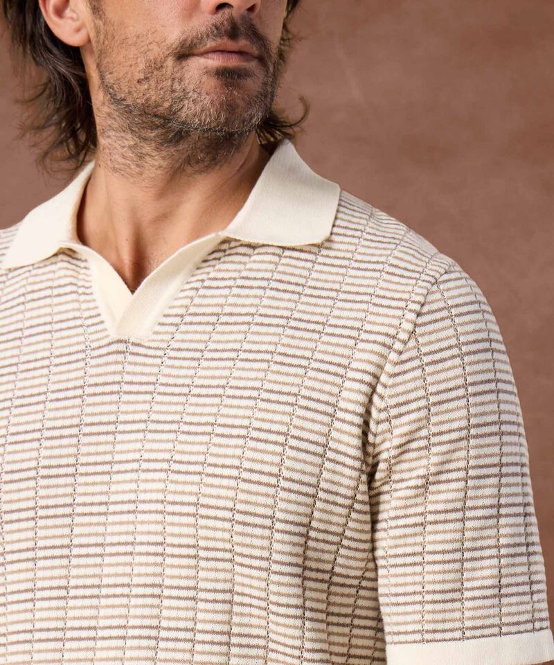 Polo de Punto con Dise&ntilde;o Micro-Texturizado Para Hombre