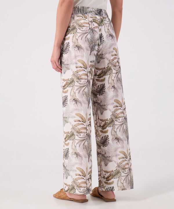 Pantalon Estampado Fluido 