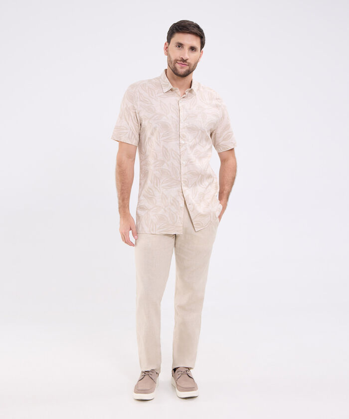 Camisa manga corta estampada para hombre