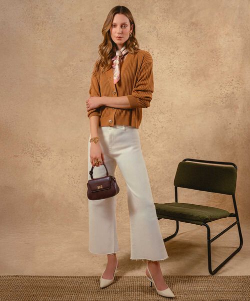 Jeans Culotte Tono Blanco image number null