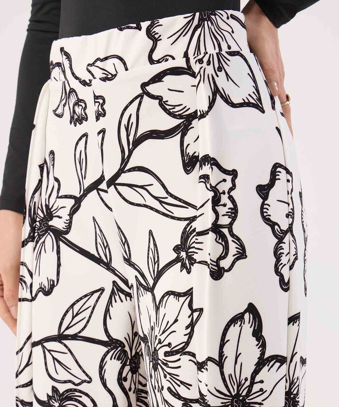 Pantalon Estampado Con Prense