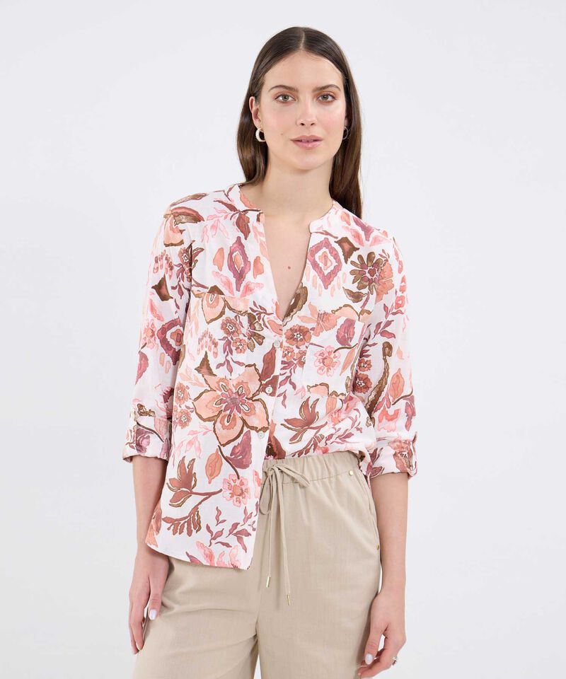 Blusa Estampada Manga Larga