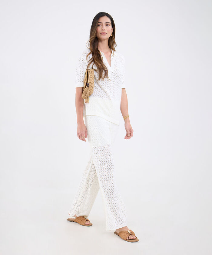 Pantalon Texturizado Unicolor