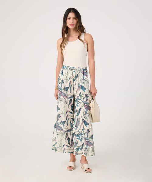 Pantalon estampado amplio  image number null