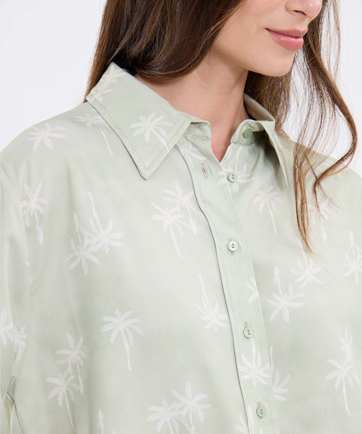 Camisa Estampada Manga Larga