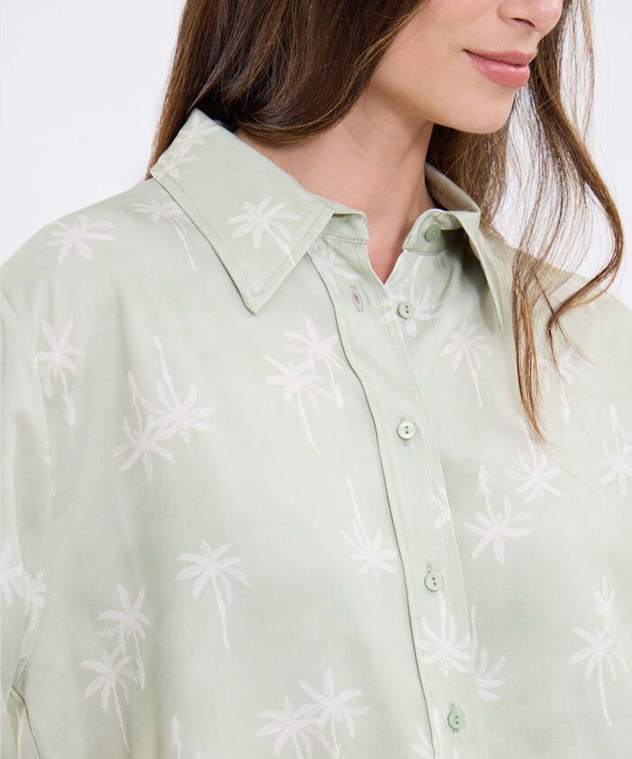 Camisa Estampada Manga Larga