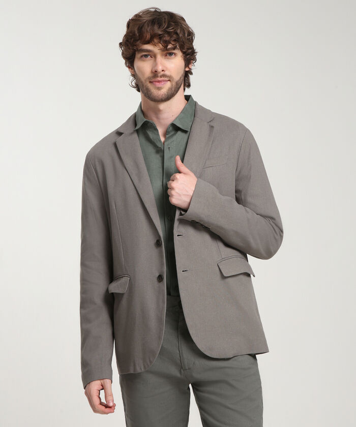 Blazer Con Lino