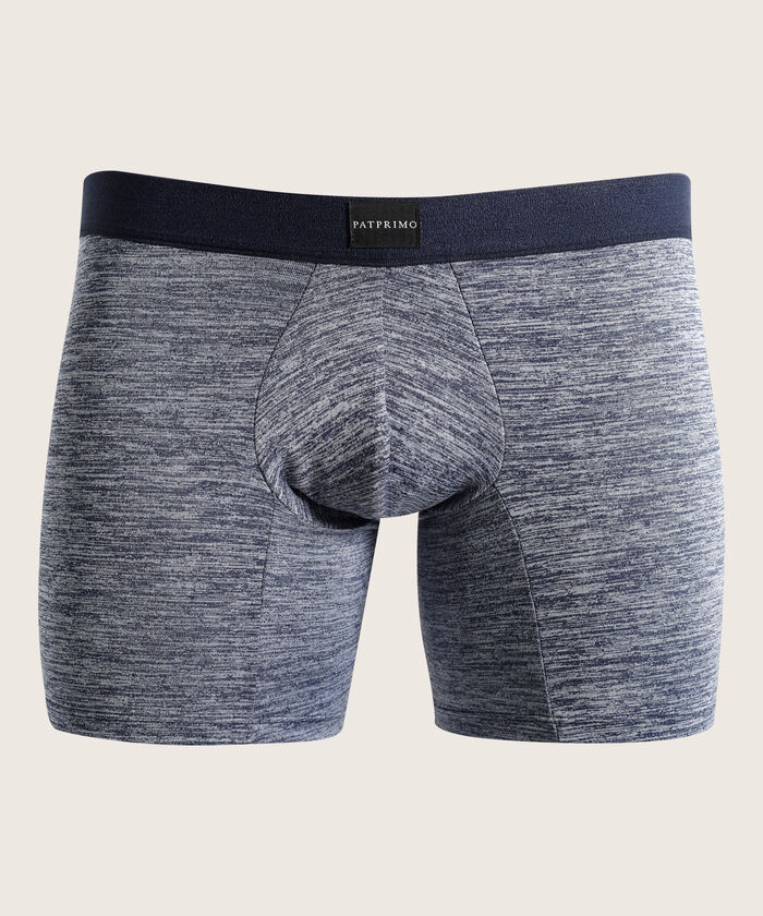 Boxer Pack X5 Medio Microfibra Unicolor Con Textura