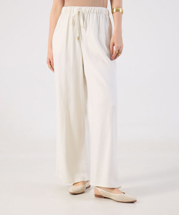 Pantal&oacute;n Fluido B&aacute;sico Ligero Para Mujer image number null