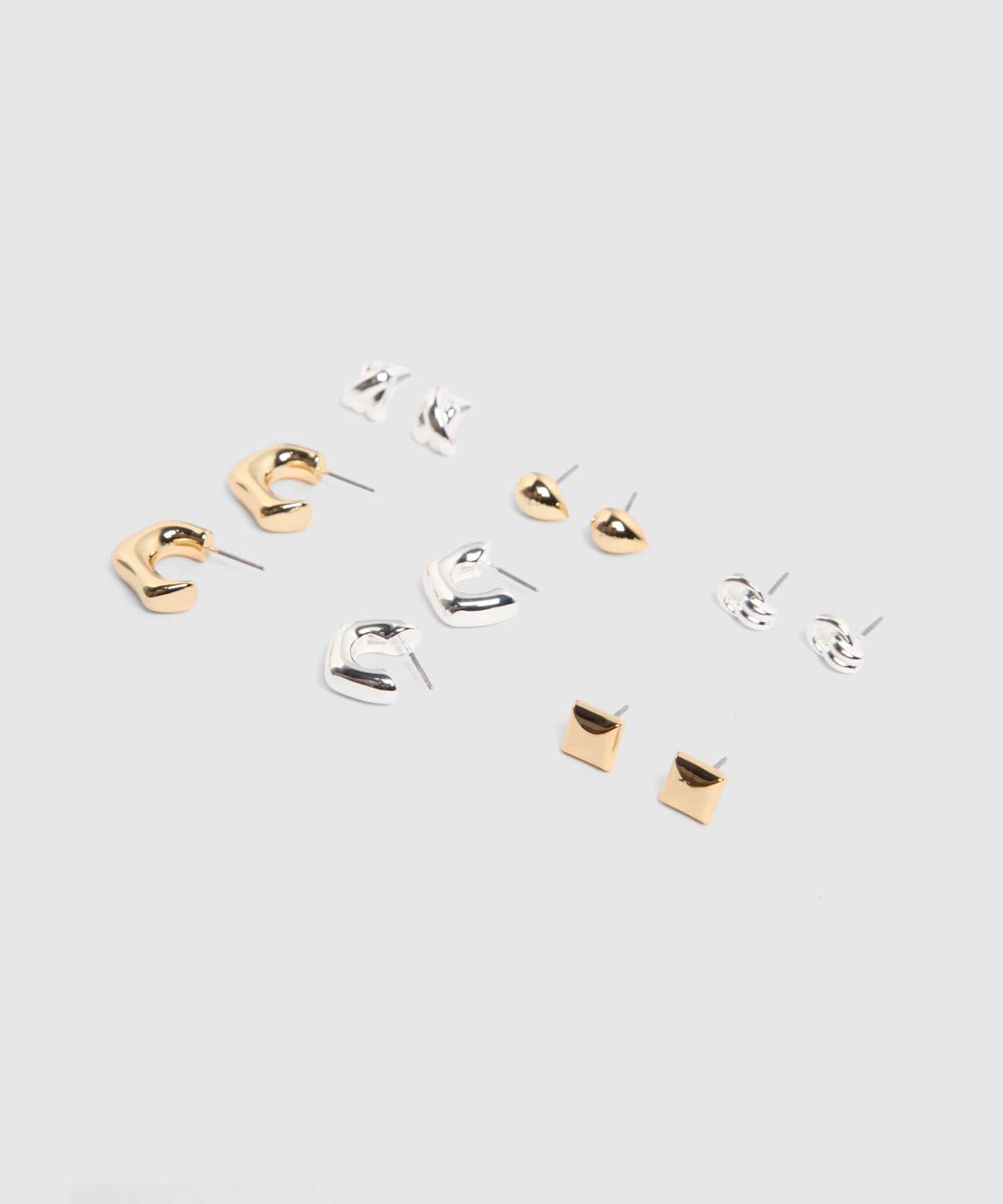 Set X6 Aretes Bicolores 