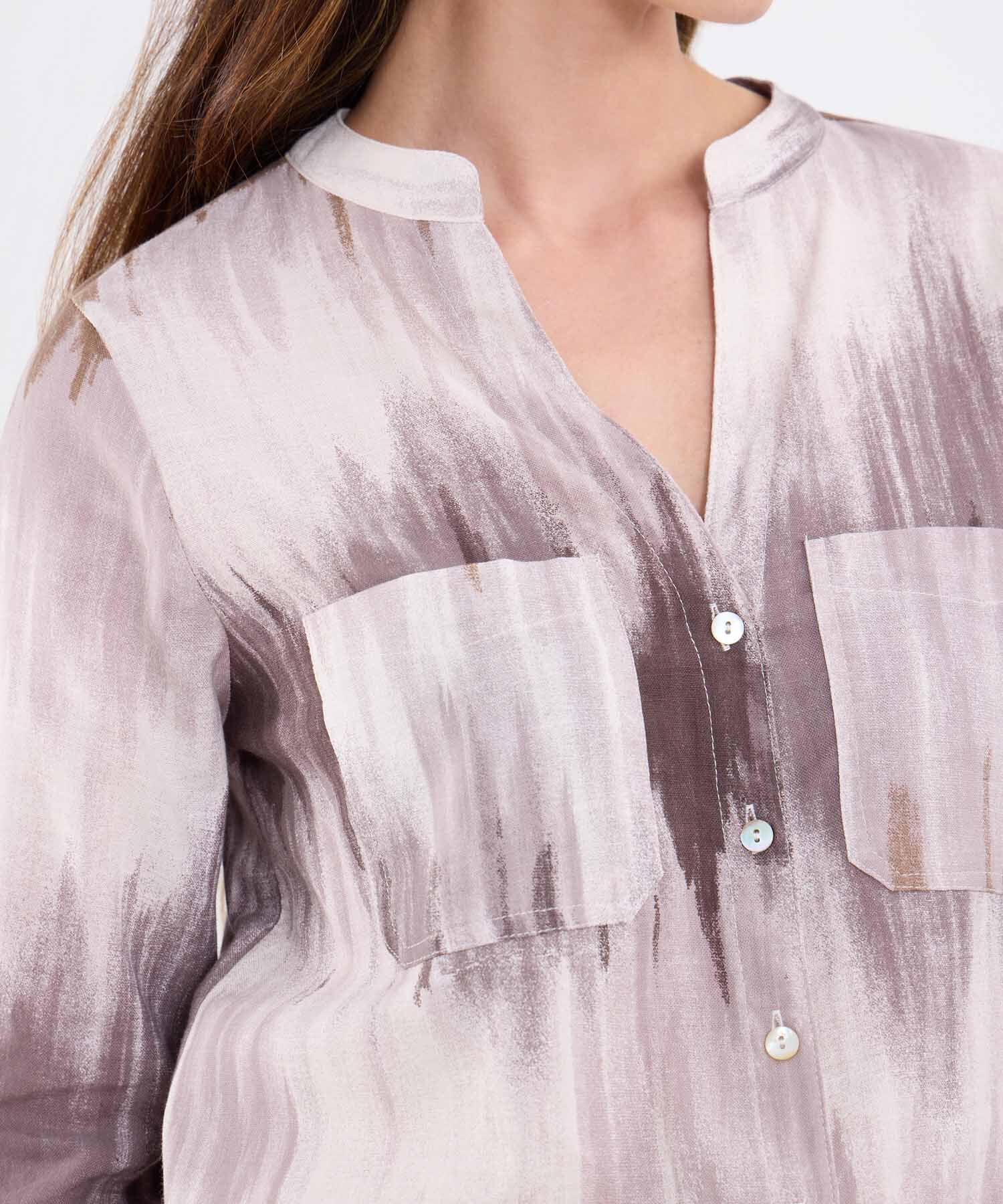 Blusa Estampada Manga Larga