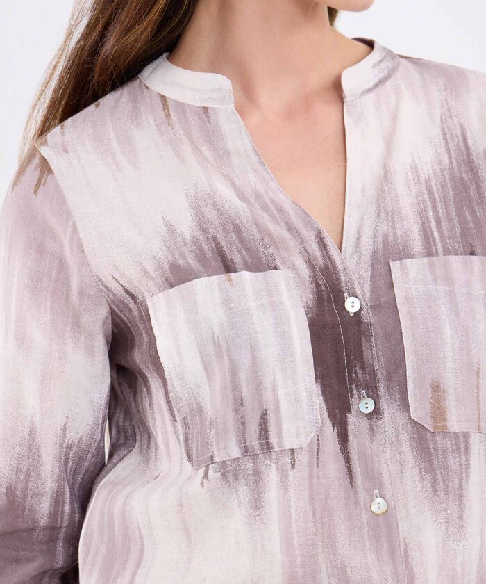 Blusa Estampada Manga Larga