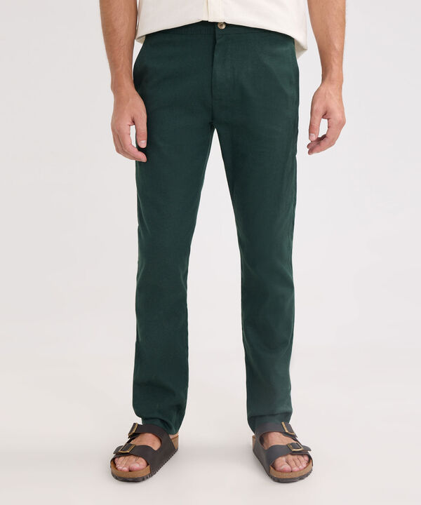 Pantal&oacute;n Chino Lino Con  Elastico image number null