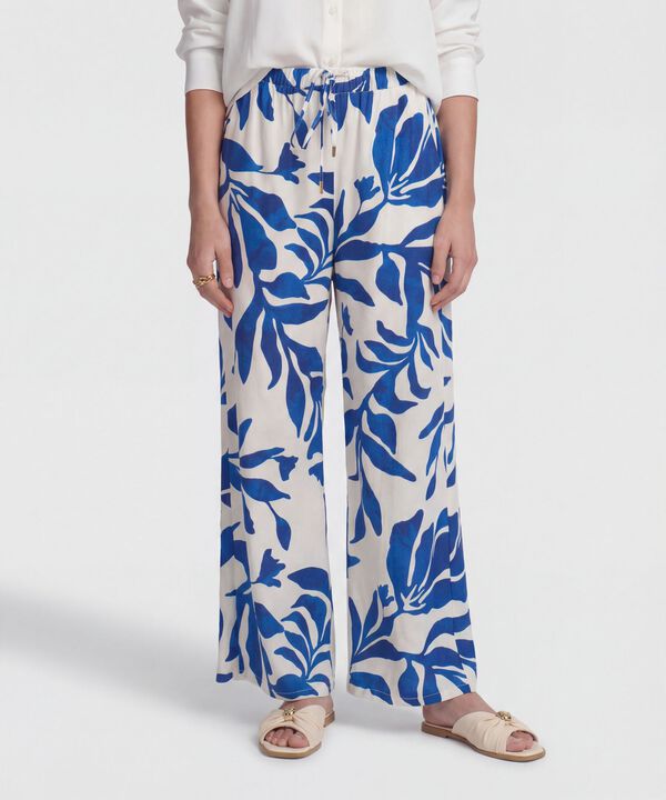 Pantal&oacute;n Estampado Con Ajuste De Cord&oacute;n image number null