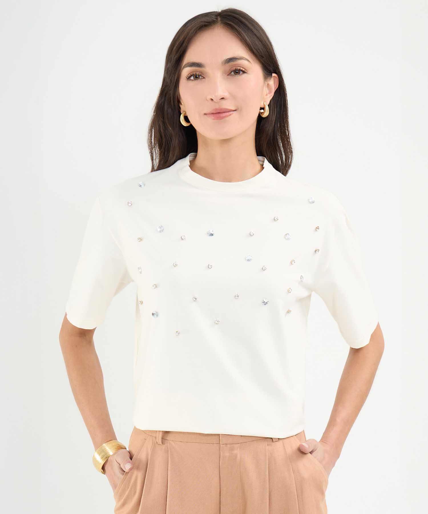 Camiseta con Pedrería 