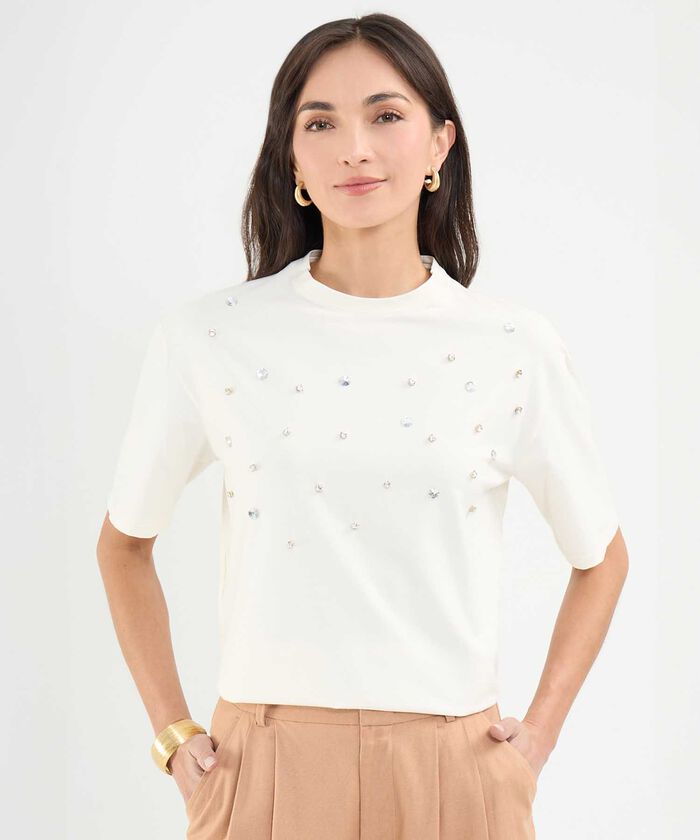 Camiseta con Pedrería 