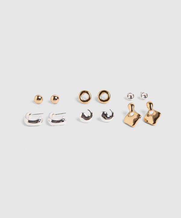 Set X6 Aretes Bicolores 