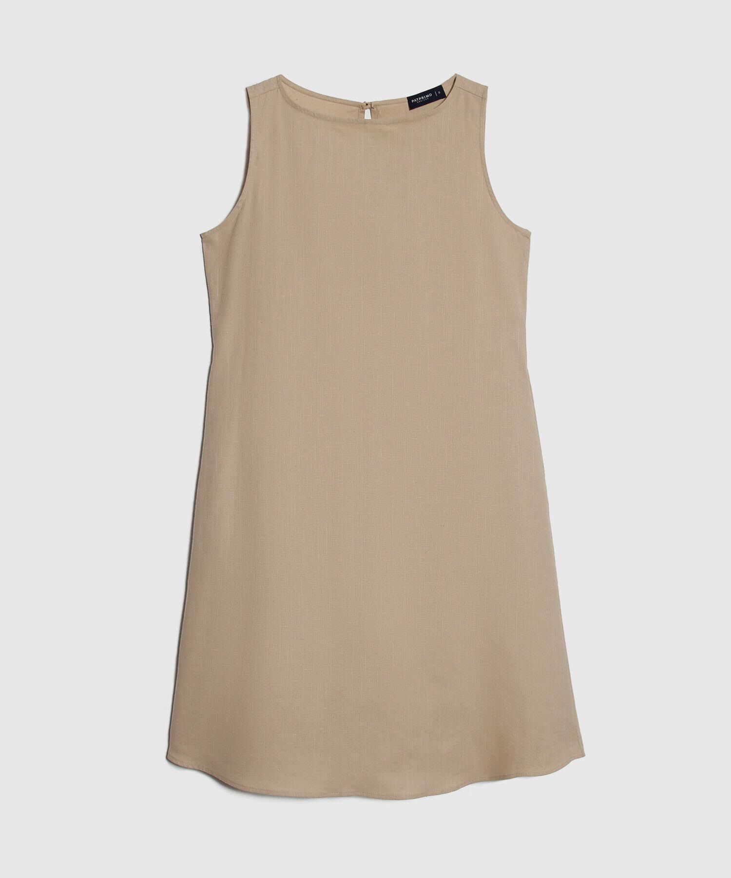 Vestido en Efecto Lino