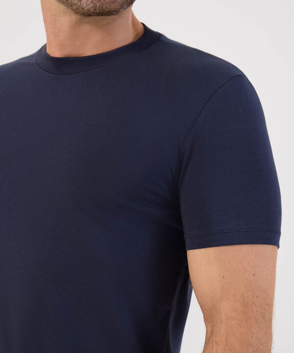 Camiseta B&aacute;sica Cuello Redondo Para Hombre