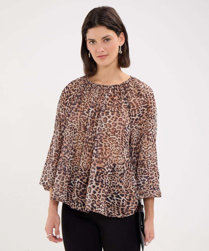 Blusa Animal Print de Manchas