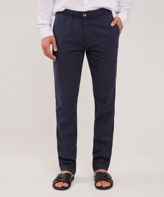 Pantalón Tipo Chino En Lino