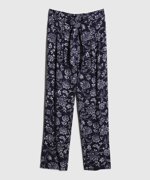 Pantalón Casual Estampado Botánico