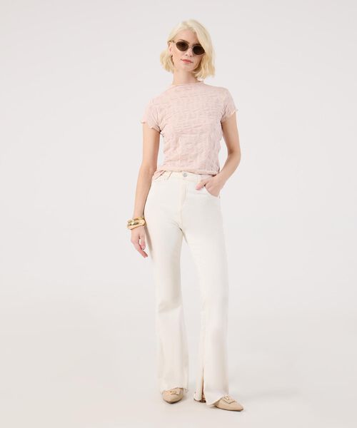 Camiseta Cuello Alto Texturizada image number null