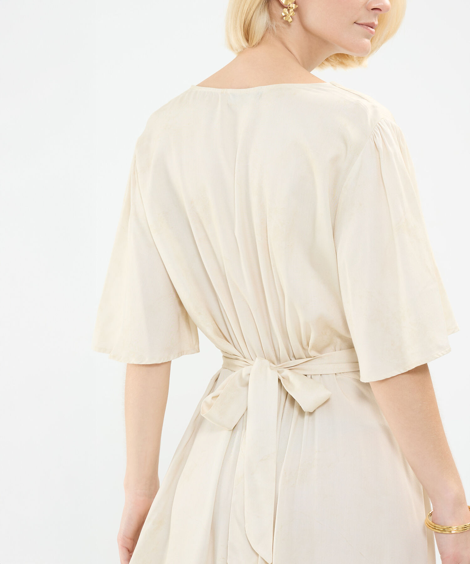 Vestido Estampado Escote en V