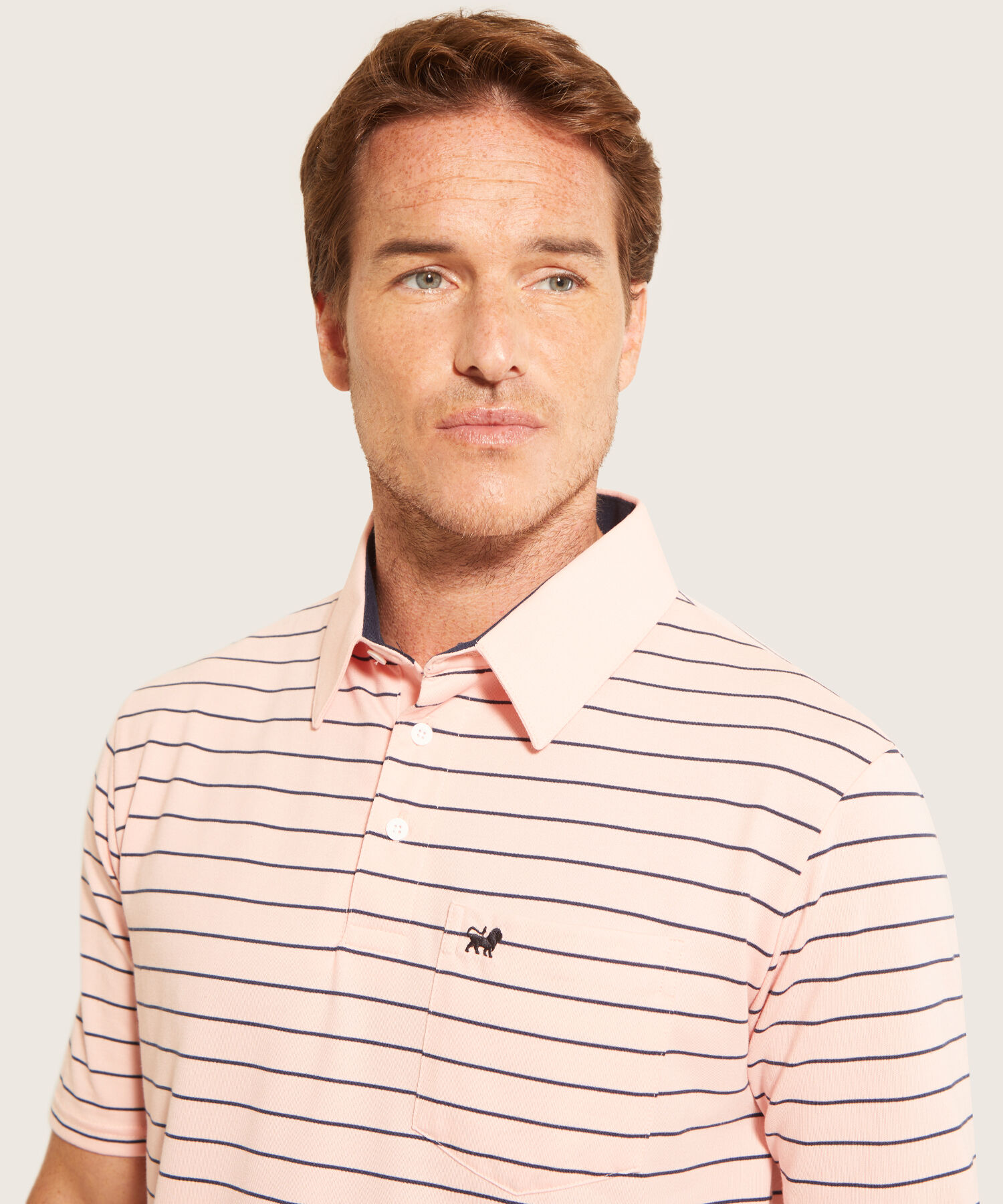 Polo Cuello Duro  Preteñido Bicolor